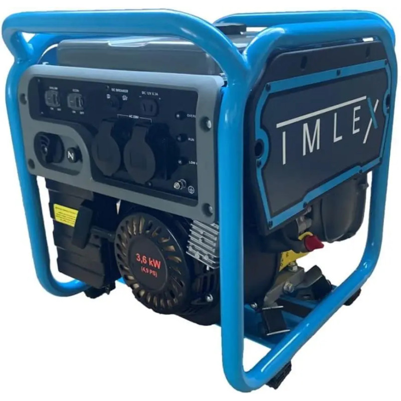 Генератор 3.5 кВт інверторний бензиновий мідна обмотка Imlex IM-INV3500 однофазний