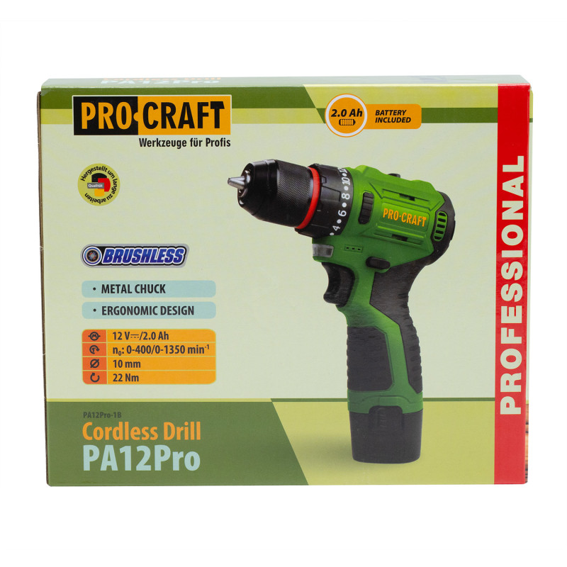 Шуруповерт Procraft PA12Pro (1 акб)