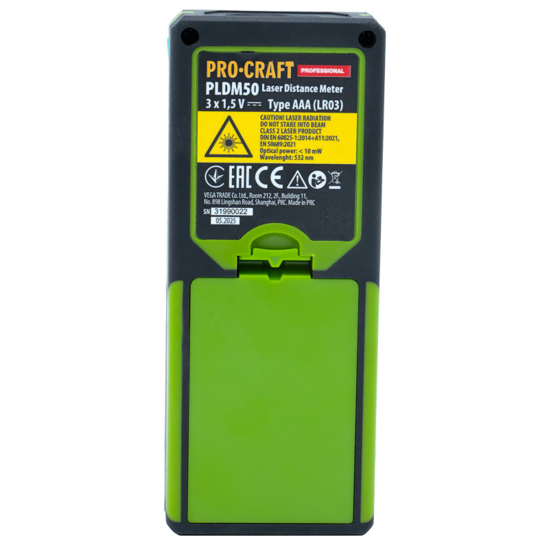 Лазерний далекомір Procraft PLDM50