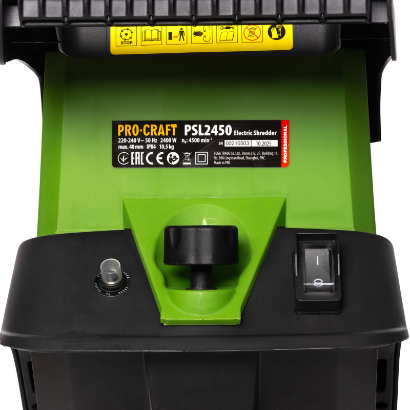 Подрібнювач гілок Procraft PSL2450